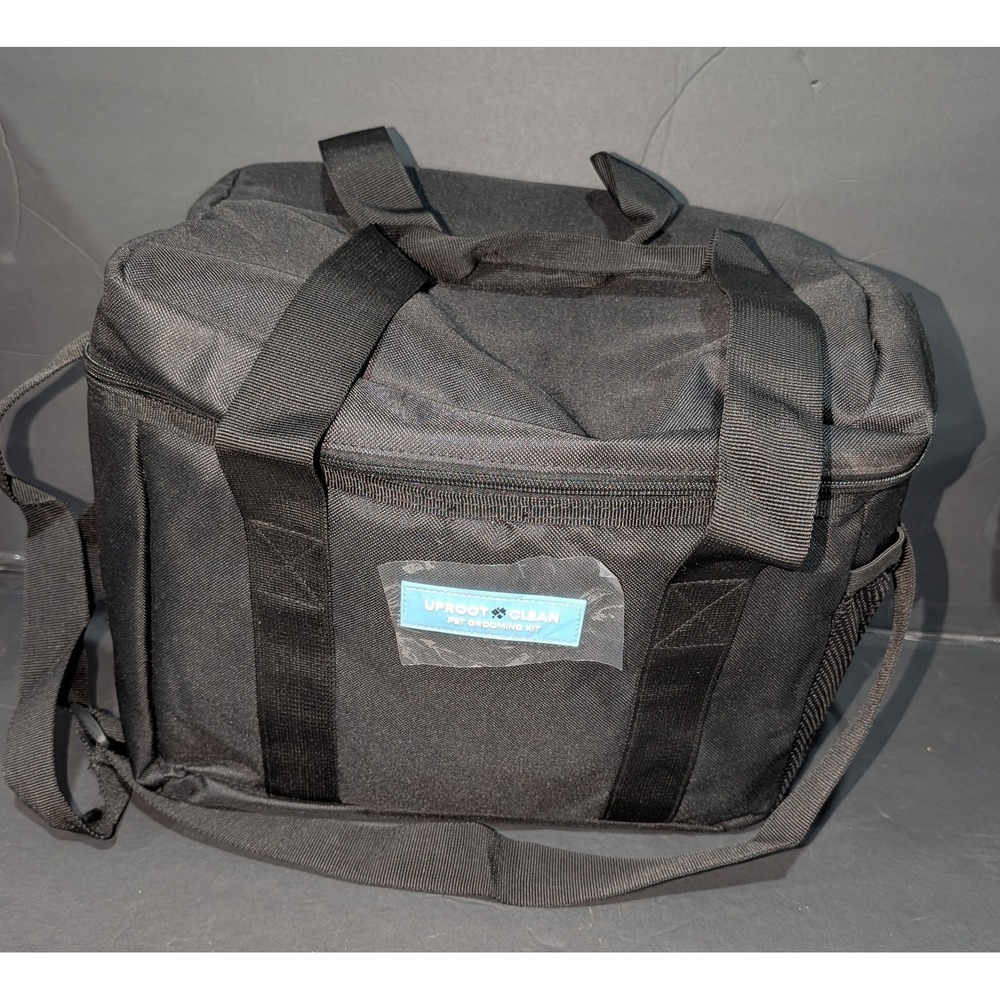 Uproot Clean Pet Grooming Kit Bag Black Professional Travel Tote Organizer Case
